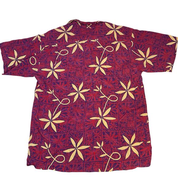 AVANTI Blue Hawaii Elvis Presley Silk Tropical Shirt Large Aloha Vintage Tiki - Picture 2 of 9